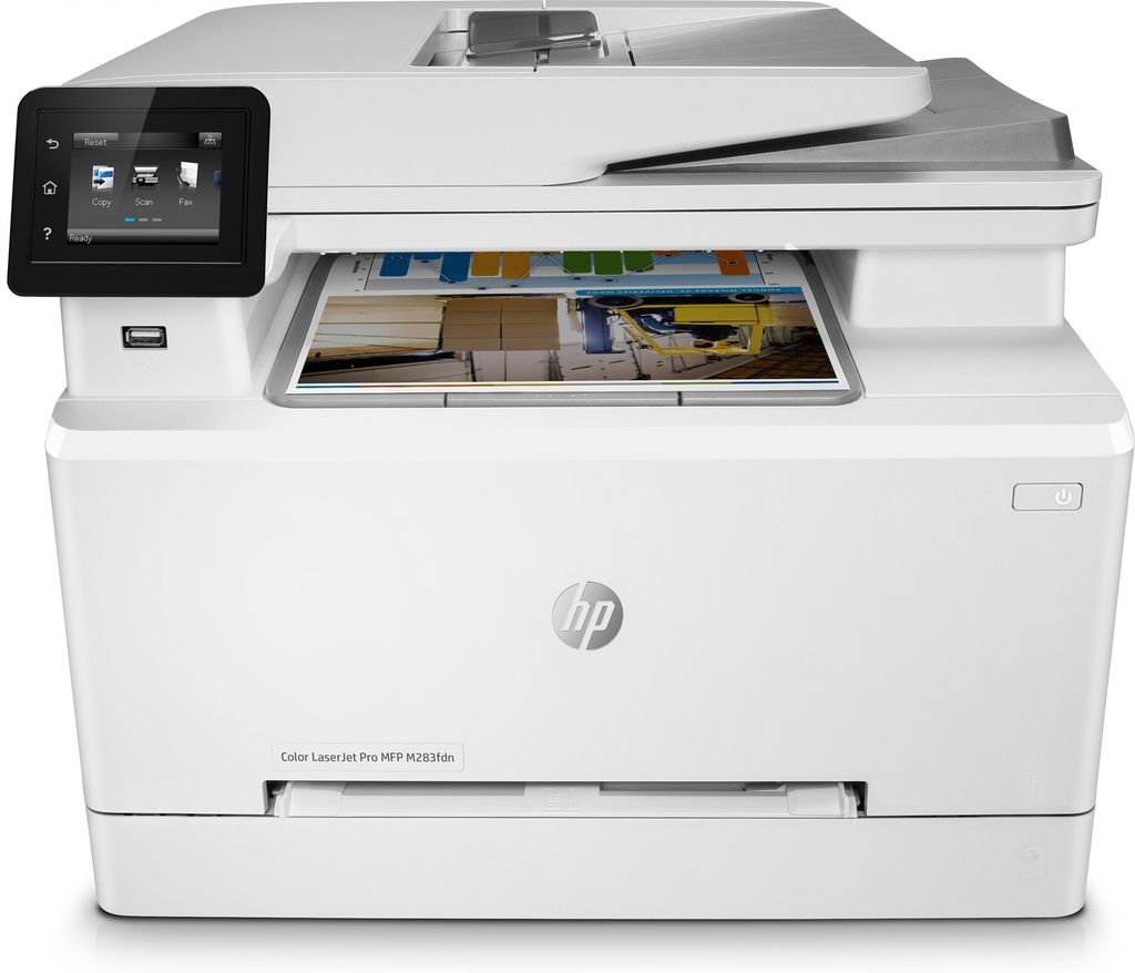 Imprimante Multifonction Laser Couleur HP  LaserJet Pro M283fdn  Réf:(7KW74A)