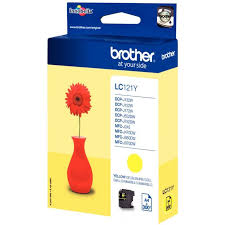 CARTOUCHE BROTHER LC121 YELLOW