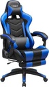 CHAISE GAMER CHAIR CH06-4 PIETEMENT NYLON SUR 5 ROULETTES BLEU